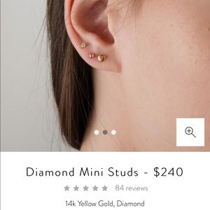 Brand New Mejuri Diamond studs